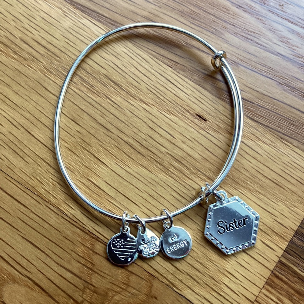 Alex and Ani Sister Woven Together Charm Bracelet